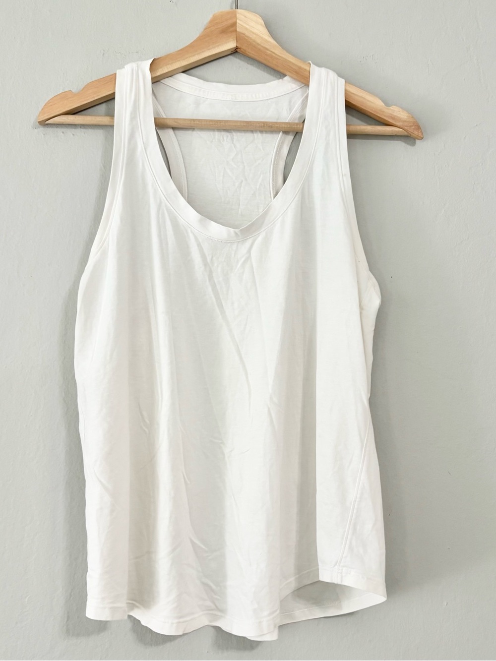 Lululemon White Athletic Racerback Tank Top